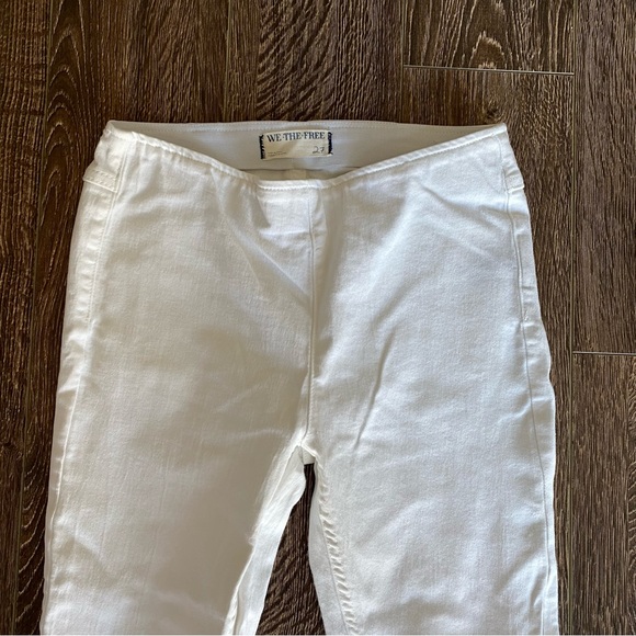 Free People Penny Pull On Flare Pant in White - Picture 4 of 5